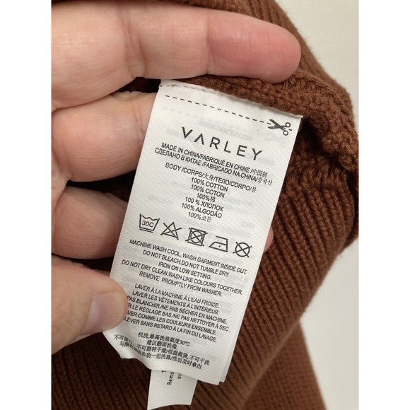 Varley Brown Cowl Neck Sweater - Picture 7 of 9